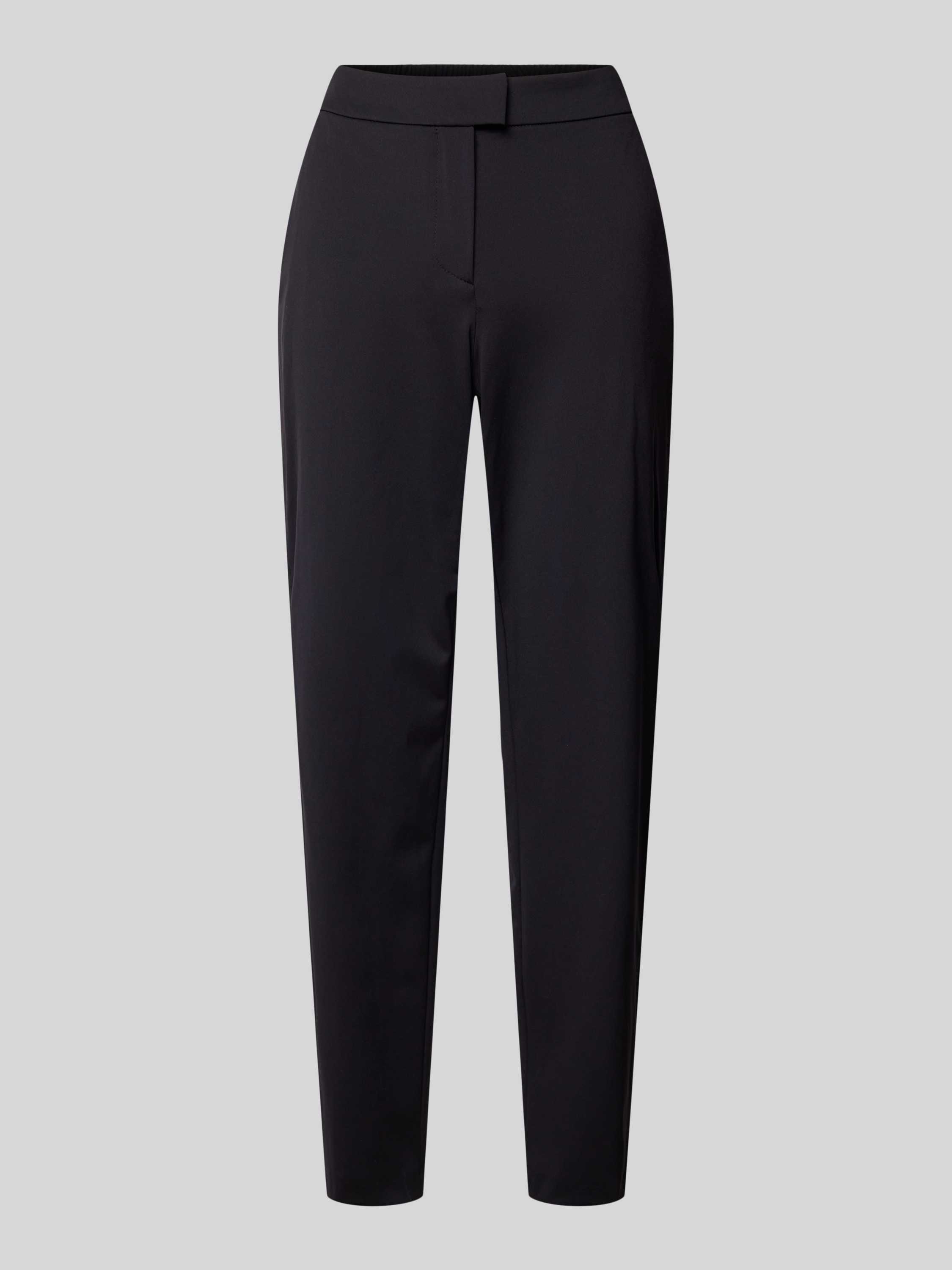 Hugo Boss Kantoor-klaar broek met elastische tailleband Black Dames