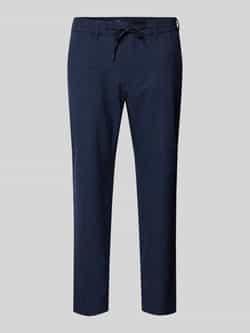 MCNEAL Tapered fit stoffen broek met achterzakken