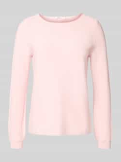 Christian Berg Woman Regular fit shirt met lange mouwen van puur katoen in gebreide look