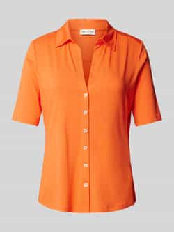 Marc O'Polo T-shirt met doorknoopsluiting