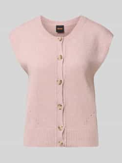 Boss Orange Relaxed fit mouwloos vest met wol en alpaca model 'FOLDERIO'