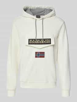 Napapijri Sweatshirt met labelpatch model 'BURGEE WINT'