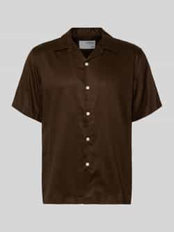 Selected Homme Regular fit vrijetijdsoverhemd van een mix van lyocell en linnen model 'REGNOA'