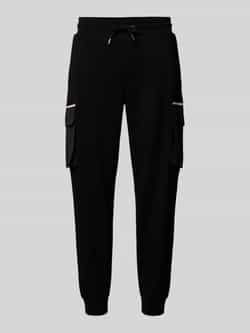 Boss Regular fit sweatpants met cargozakken model 'Larsen'