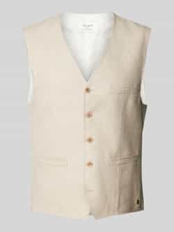 Carl gross Regular fit gilet van hoogwaardige linnenmix model 'WILSON'