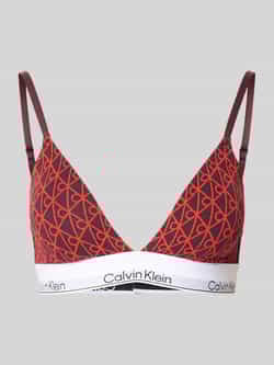 Calvin Klein Underwear Bralette met logostitching model 'Triangle'