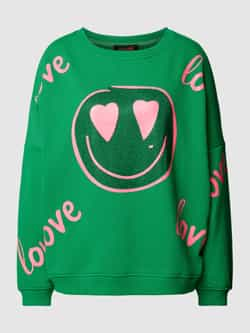 Miss goodlife Sweatshirt met motiefprint model 'LOVE HARDFACE'