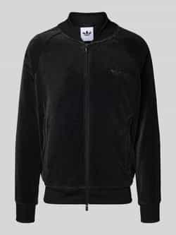Adidas Originals Sweatjack met labelstitching en tweewegsritssluiting