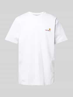 Carhartt Work In Progress T-shirt met labelstitching model 'American'