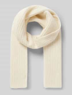 MOS MOSH Sjaal van wolmix met labelstitching model 'Lora'