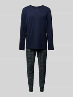 Schiesser Pyjama "Casual Essentials" met comfortabele boord (2-delig)