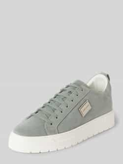 Antony Morato Sneakers van leer met labeldetail