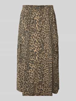 MOS MOSH Midirok met dierenprint en cargozakken