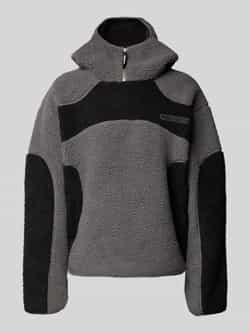 REVIEW Hoodie met korte ritssluiting