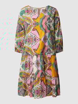 Smith and Soul Knielange jurk met all-over motief model 'Kaleid'