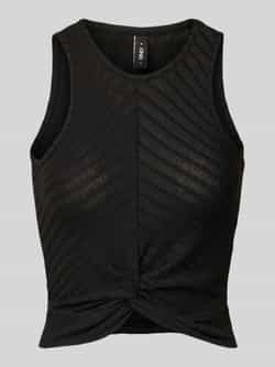 Only Slim fit tanktop met wikkellook model 'SANDY'