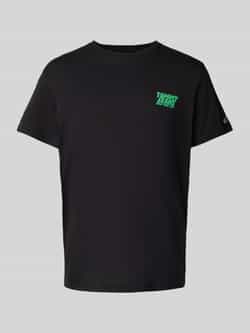 Tommy Jeans Regular fit T-shirt van puur katoen met labelopschrift