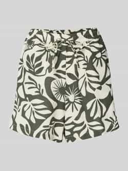 Only Loose fit korte linnen broek van een mix van viscose en katoen model 'JAKIRI'