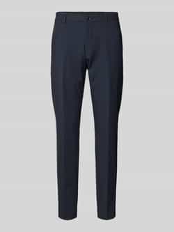 S.Oliver BLACK LABEL Tapered fit pantalon met persplooien model 'Pure Flex'