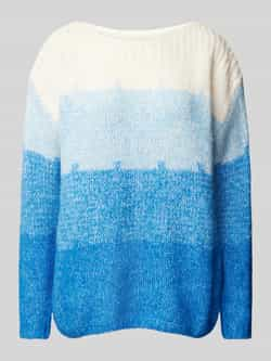 Ichi Gebreide pullover met ribboorden model 'LEVONE'