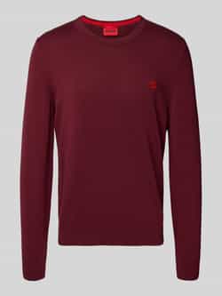 HUGO Regular fit gebreide pullover van puur katoen model 'SAN CASSIUS'