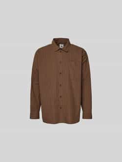 Wood Relaxed fit vrijetijdsoverhemd met borstzak