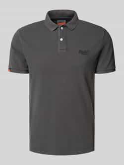 Superdry Regular fit poloshirt met labelstitching