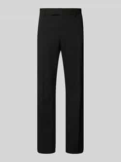 Selected Homme Zwarte elegante broek met verlengde riem Black Heren