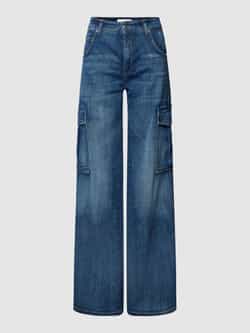 CAMBIO Bootcut jeans met cargozakken model 'AIMEE'