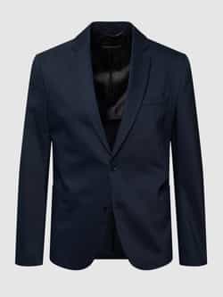 Drykorn Slim fit colbert met 2 knopen met paspelzakken