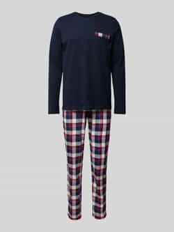 Schiesser Pyjama "X-Mas Family" met losse casual snit (2-delig)