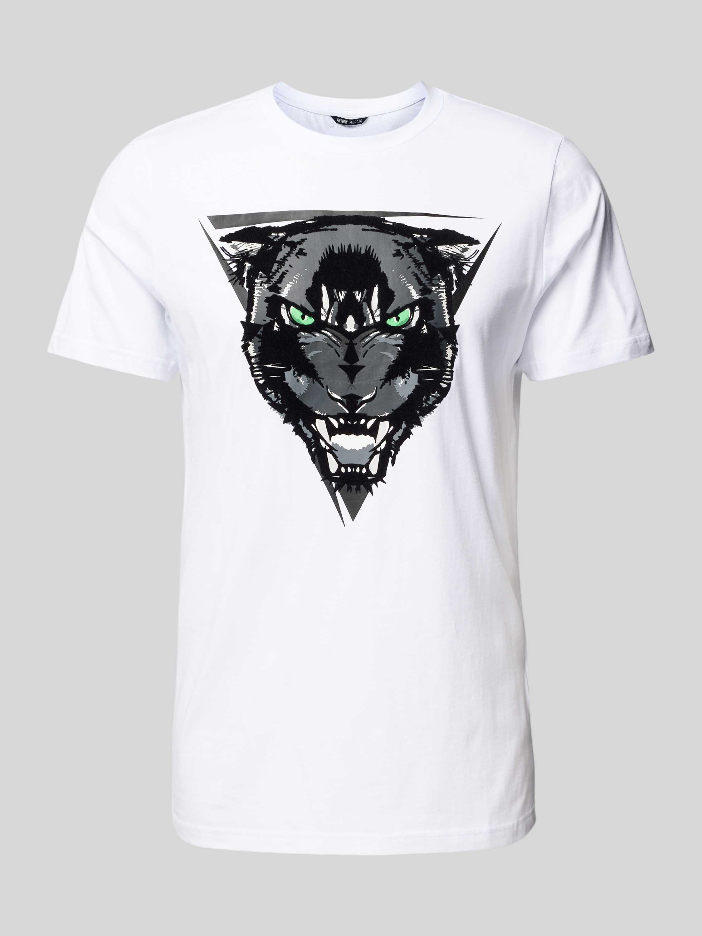 Antony Morato Wit Bedrukt Katoenen T-shirt White Heren