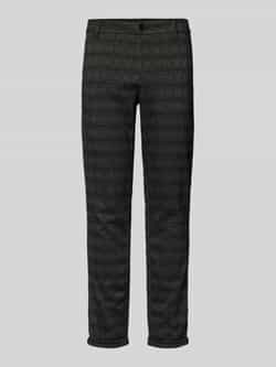 Tom Tailor Denim Slim fit chino van jersey met vaste opgerolde pijpboorden