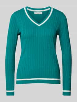 Christian Berg Woman Gebreide pullover met ribboorden