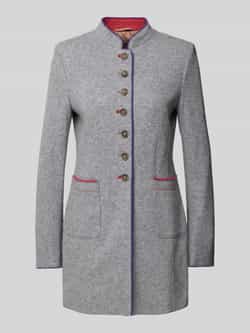 White Label Regular fit lange blazer van wolmix