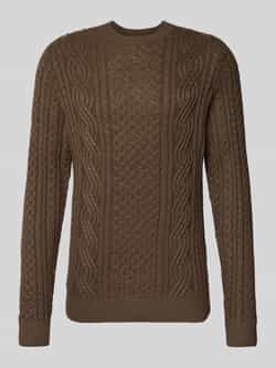 Jack & Jones Premium Gebreide pullover met ribboorden model 'BLUSEAN'