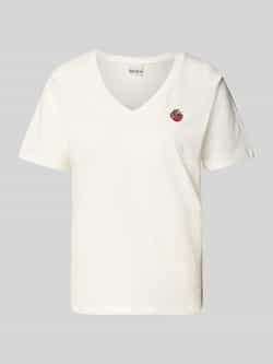 Ichi T-shirt met motiefstitching model 'KENNEDY'