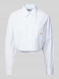 Calvin Klein Jeans Pinstripe Button-Up Shirt Vrouwen Lichtblauw Blue Dames