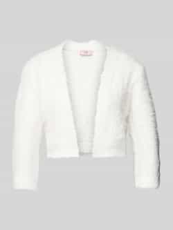 Vera Mont Elegante Gebreide Bolero met Franjes White Dames