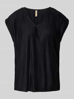 Soyaconcept Regular fit blouseshirt met V-hals model 'KIRIT'