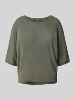 LUISA CERANO Loose fit gebreide pullover van een mix van wol en kasjmier