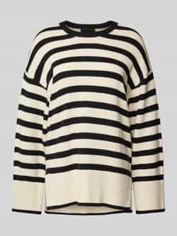 Pieces Comfort fit gebreide pullover van zuiver katoen model 'AVA'
