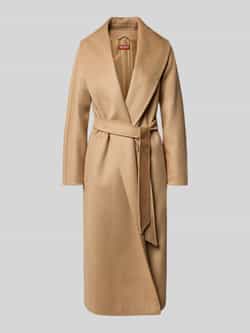 Max Mara Studio Regular fit wollen mantel van een mix van kasjmier en alpaca model 'SPIGA'