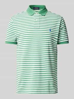 Polo Ralph Lauren Gestreept katoenen poloshirt Green Heren
