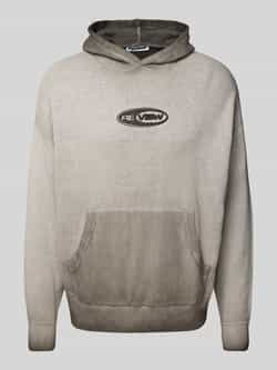 REVIEW Gebreide hoodie met labelstitching