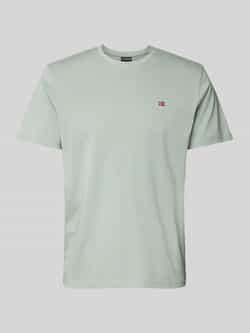 Napapijri T-shirt met labelstitching model 'SALIS'
