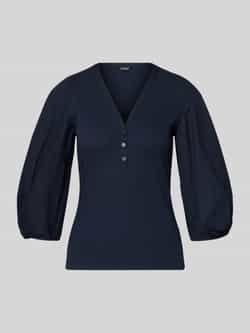 Lauren Ralph Lauren Blouseshirt met V-hals en 3 4-mouwen model 'CHANTZ'