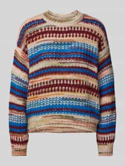 Rich & Royal Gebreide pullover met ronde hals