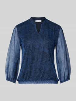MORE & MORE Blouse-shirt met semi-transparante mouwen