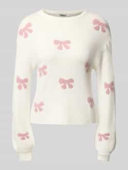 Only Regular fit gebreide pullover met all-over motief model 'BORA'